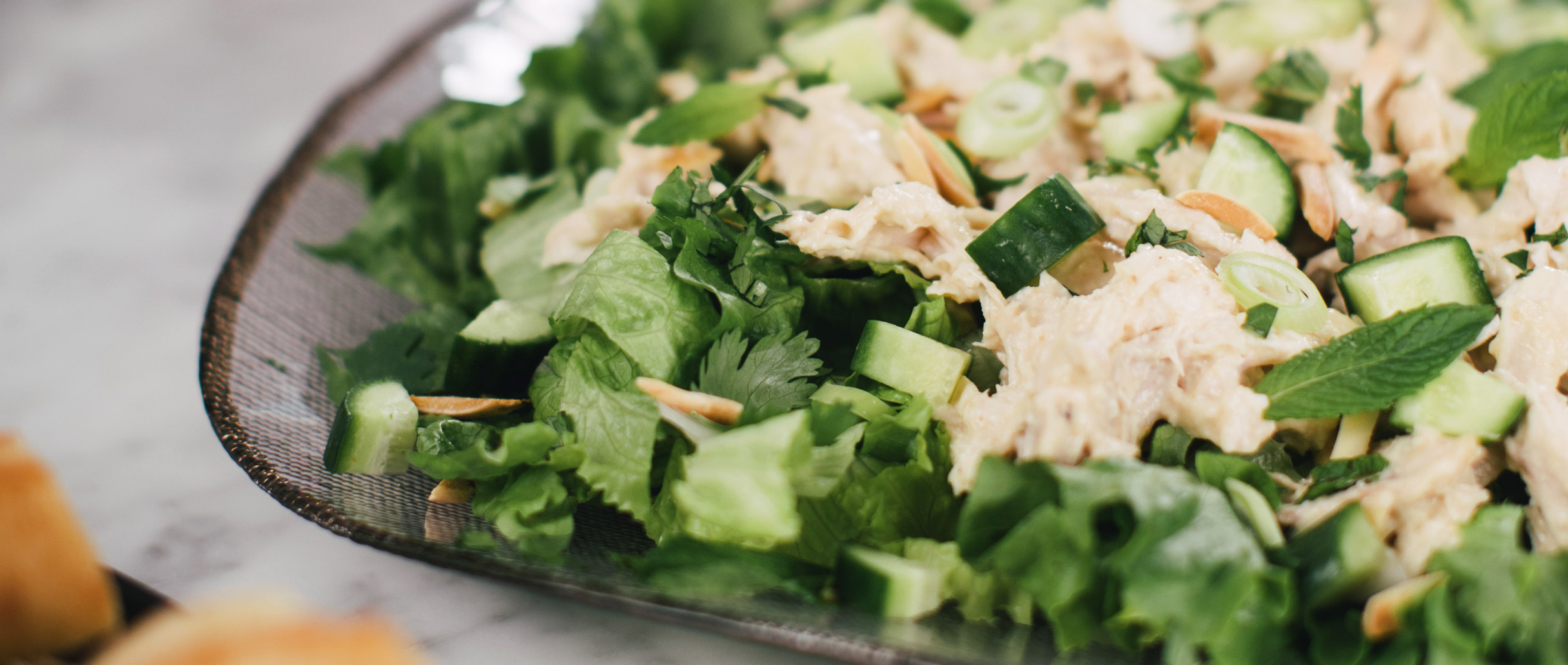 creamy miso chicken salad