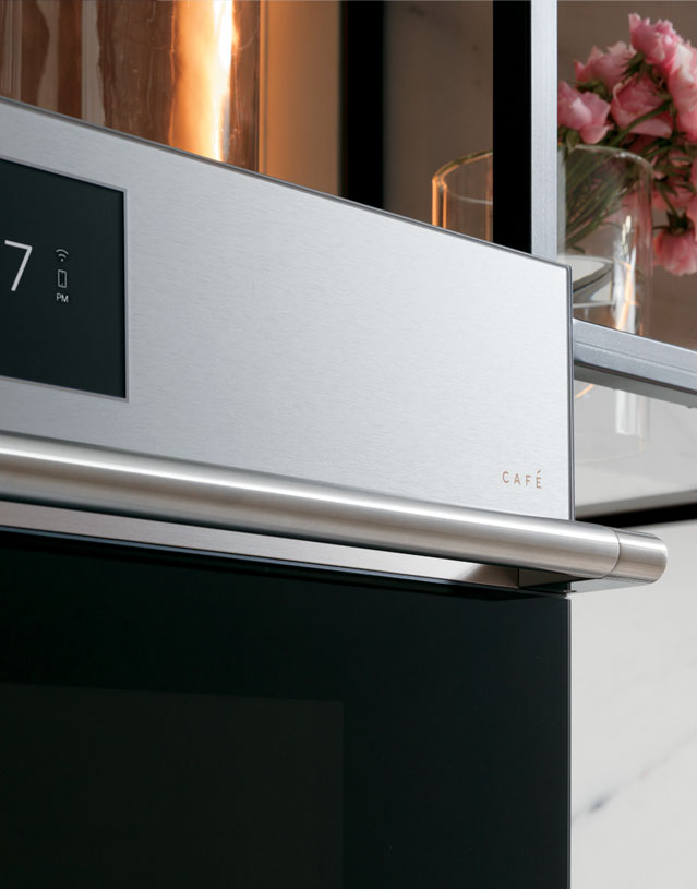 modern glass wall oven finish