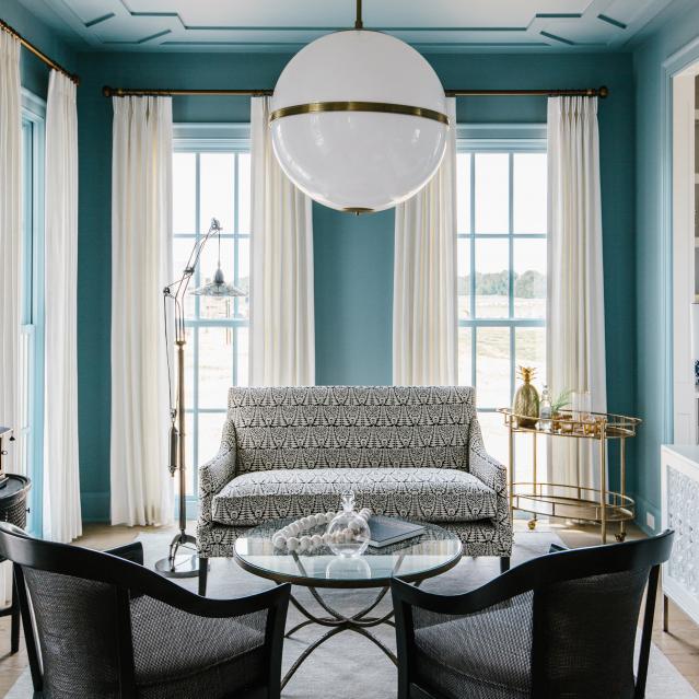 Formal living room designed by Gretchen Black